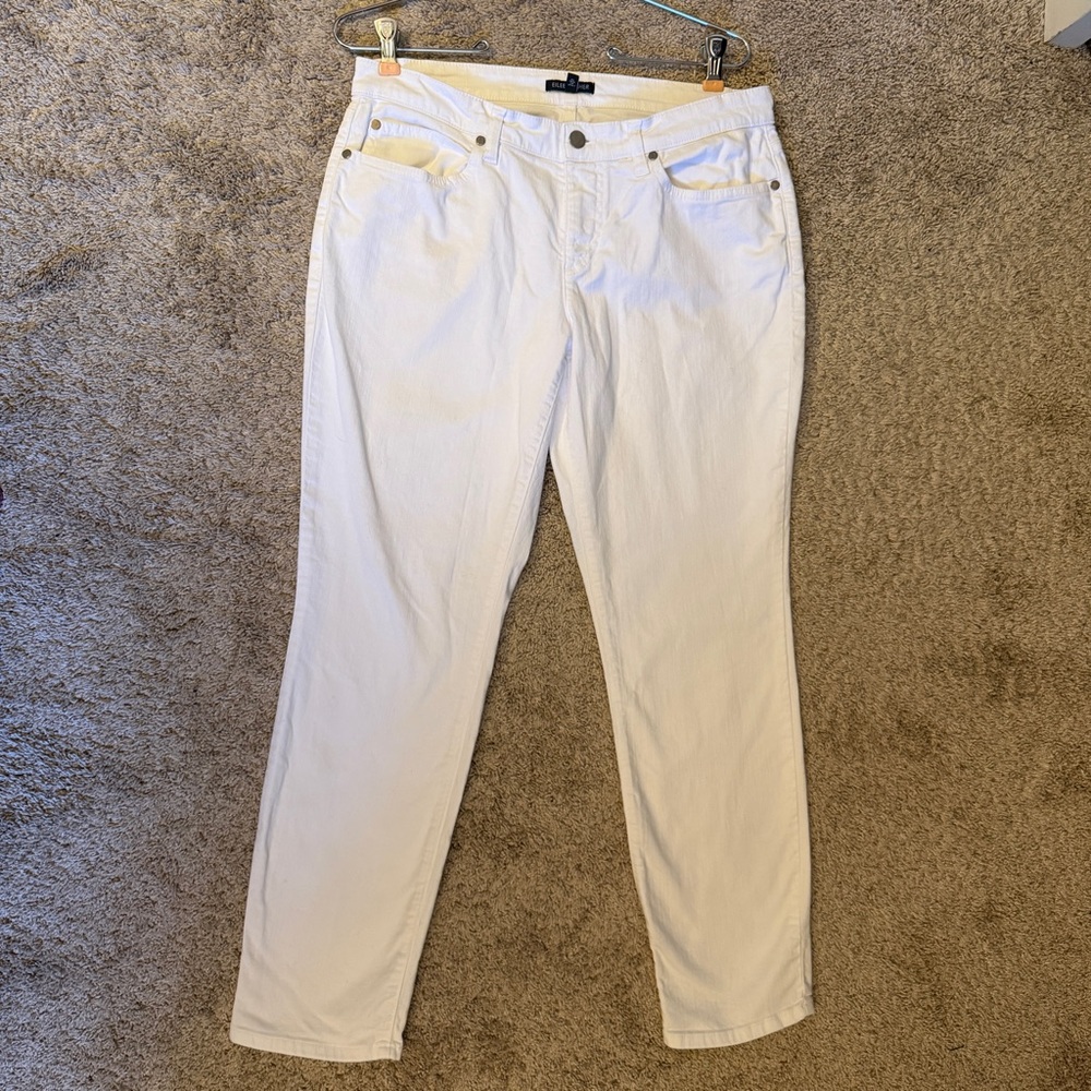 Eileen Fisher Women's Straight Leg Jeans - Cream